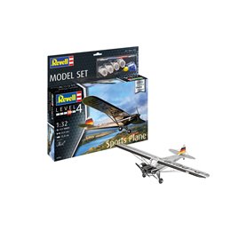 Revell 1:32 Sports Plane - MODEL SET w/paints 