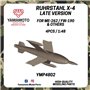 Yamamoto YMP4802 Ruhrstahl X-4 Late For ME-262 / FW-190 & Others 4 pcs.