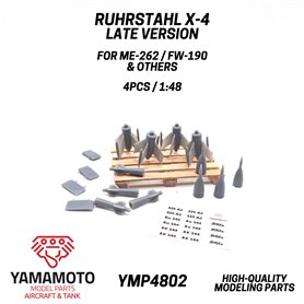 Yamamoto YMP4802 Ruhrstahl X-4 Late For ME-262 / FW-190 & Others 4 pcs.
