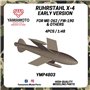Yamamoto YMP4803 Ruhrstahl X-4 Early For ME-262 / FW-190 & Others 4 pcs.