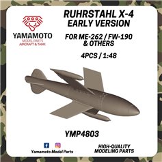 Yamamoto 1:48 Ruhrstahl X-4 EARLY do Me-262 / Fw-190 - 4szt.