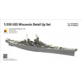 Very Fire VF350012 1:350 DETAIL UP SET do USS Wisconsin BB-64