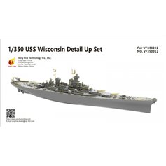 Very Fire 1:350 DETAIL UP SET do USS Wisconsin BB-64