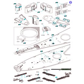 Very Fire VF700009 1:700 DETAIL UP SET do USS Missouri BB-64