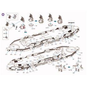 Very Fire VF700009 1:700 DETAIL UP SET do USS Missouri BB-64