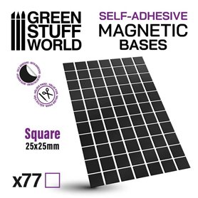 Green Stuff World SQUARE MAGNETIC SELF-ADHESIVE - 25mm