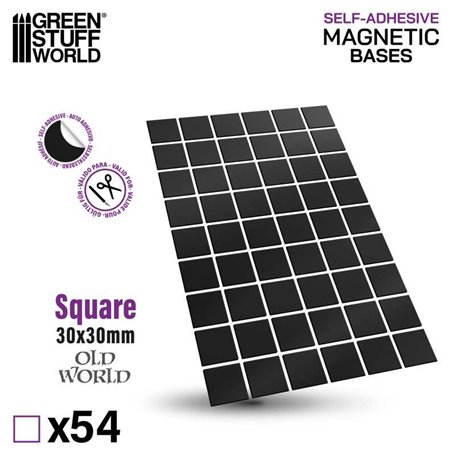 Green Stuff World Square Magnetic Sheet SELF-ADHESIVE - 30x30mm