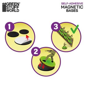 Green Stuff World Square Magnetic Sheet SELF-ADHESIVE - 30x30mm