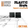 Green Stuff World Plastic Square Bases 25mm