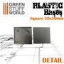 Green Stuff World Plastic Square Bases 50mm