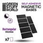 Green Stuff World Rectangular Magnetic Sheet SELF-ADHESIVE - 100x50mm