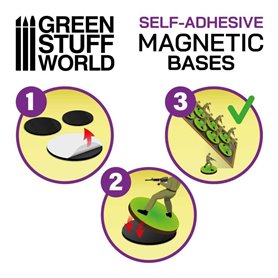 Green Stuff World Rectangular Magnetic Sheet SELF-ADHESIVE - 100x50mm