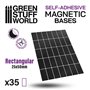 Green Stuff World Rectangular Magnetic Sheet SELF-ADHESIVE - 25x50mm