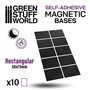 Green Stuff World Rectangular Magnetic Sheet SELF-ADHESIVE - 50x75mm