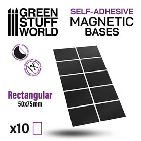 Green Stuff World RECTANGULAR MAGNETIC SELF-ADHESIVE - 50mm x 75mm