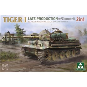 Takom 2199 Tiger I Sd.Kfz.181 Late-Production w/Zimmerit 2 in 1