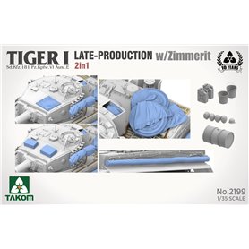 Takom 1:35 Pz.Kpfw.VI Tiger I - LATE-PRODUCTION W/ZIMMERIT 2IN1