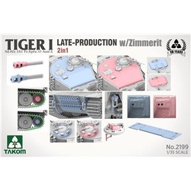 Takom 1:35 Pz.Kpfw.VI Tiger I - LATE-PRODUCTION W/ZIMMERIT 2IN1