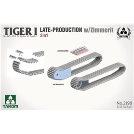 Takom 1:35 Pz.Kpfw.VI Tiger I - LATE-PRODUCTION W/ZIMMERIT 2IN1