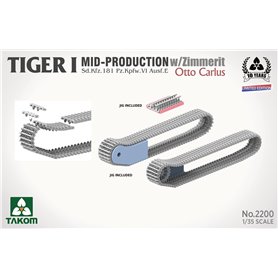 Takom 1:35 Pz.Kpfw.VI Tiger I - MID-PRODUCTION W/ZIMMERIT - OTTO CARIUS - LIMITED EDITION