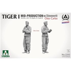 Takom 1:35 Pz.Kpfw.VI Tiger I - MID-PRODUCTION W/ZIMMERIT - OTTO CARIUS - LIMITED EDITION