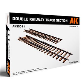 AK Interactive 35011 Double Railway Track Section
