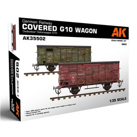 AK Interactive 35502 German Railway Covered G10 Wagon