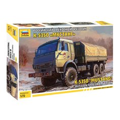 Zvezda 1:72 Kamaz 5350 Mustang - RUSSIAN THREE AXLE TRUCK 