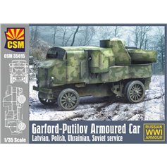 Copper State Models 1:35 Garford-Putilov - ARMOURED CAR - LATVIAN, POLISH, UKRAINIAN, SOVIET SERVICE - WWI RUSSIAN ARMOUR