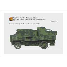 Copper State Models 35015 Garford-Putilov Armoured Car Latvian, Polish, Ukrainian, Soviet Service Russian WWI Armour