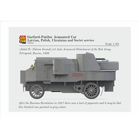 Copper State Models 35015 Garford-Putilov Armoured Car Latvian, Polish, Ukrainian, Soviet Service Russian WWI Armour