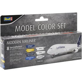 Revell 36203 Zestaw farb akrylowych MODEL COLOR SET - MODERN AIRLINER (8 x 18 ml)