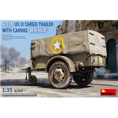 Mini Art 1:35 G-518 US 1T CARGO TRAILER W/CANVAS BEN HUR