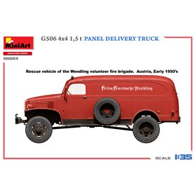 Mini Art 1:35 G506 4X4 1.5T - PANEL DEVILERY TRUCK