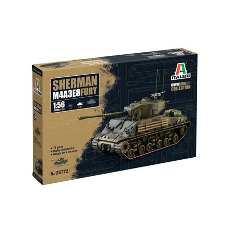 Italeri 1:56 Sherman M4A3E8 FURY