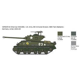 Italeri 1:56 Sherman M4A3E8 FURY