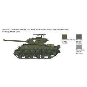 Italeri 1:56 Sherman M4A3E8 FURY