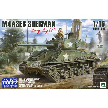 Andy's Hobby Headquarters AHHQ-001 M4A3E8 Sherman "Easy Eight"