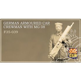Copper State Models F35-039 German Armoured Car Crewman with MG 08