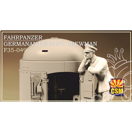 Copper State Models F35-049 Fahrpanzer German Leaning Crewman