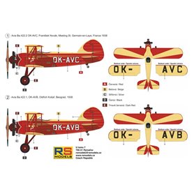 RS Models 94003 Avia Ba-422 Czechoslovak Acrobatic Aircraft
