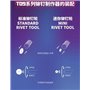 Galaxy Tools Standard Rivet Tool 0.30 mm / 0,40 mm / 0,50 mm (3 pcs)