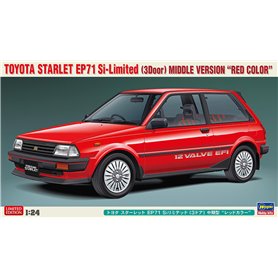 Hasegawa 20660 Toyota Starlet EP71 Si-Limited (3 Door) Middle Version "Red Color"