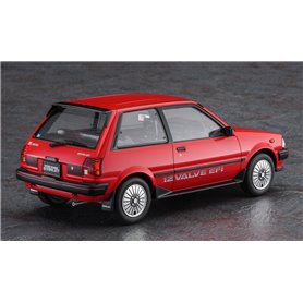 Hasegawa 1:24 Toyota Starlet EP71 SI-LIMITED (3 DOOR) MIDDLE VERSION - RED COLOR - LIMITED EDITION