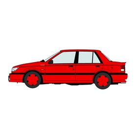 Hasegawa 20664 Isuzu Gemini (JT150) irmscher Turbo "Red Color"