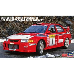 Hasegawa 20666 Mitsubishi Lancer Evolution VI 1999 Monte-Carlo Winner 