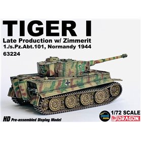 Dragon ARMOR 1:72 Pz.Kpfw.VI Tiger I - LATE PRODUCTION W/ZIMMERIT