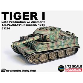 Dragon ARMOR 1:72 Pz.Kpfw.VI Tiger I - LATE PRODUCTION W/ZIMMERIT