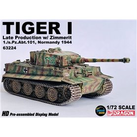 Dragon ARMOR 1:72 Pz.Kpfw.VI Tiger I - LATE PRODUCTION W/ZIMMERIT