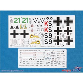 Wingsy Kits D5-11 German WWII Fighter Messerschmitt Bf 109 E-7 1/48